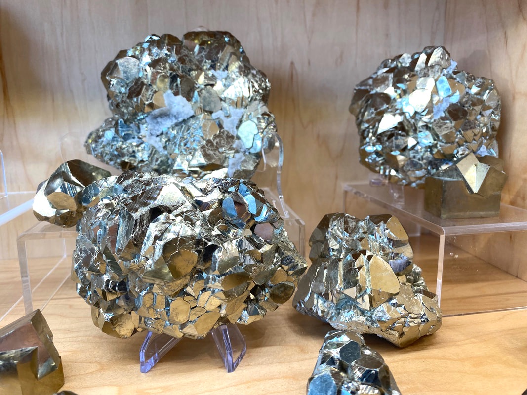 Pyrite from Spain and Peru